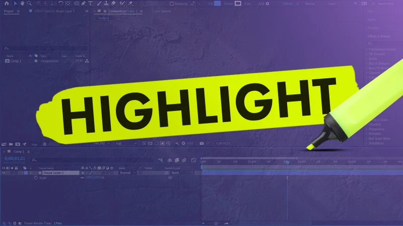 How to Create a Highlighter Effect in After Effects (Easy & Effective!)