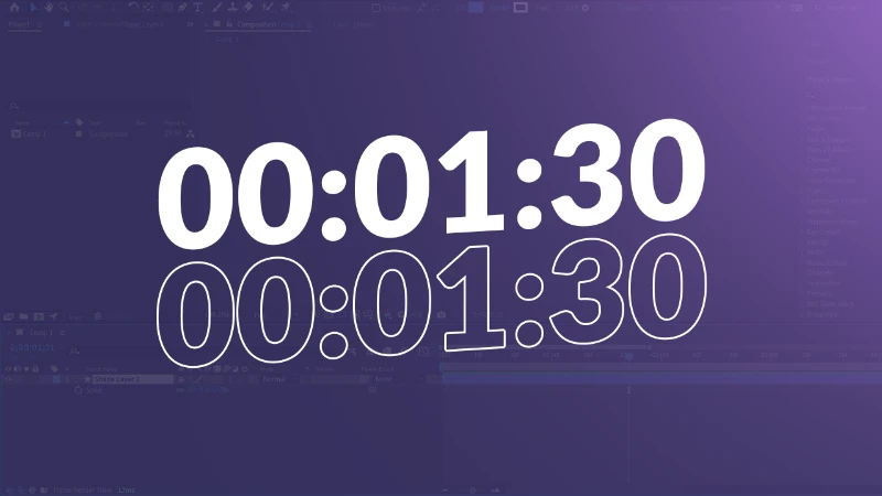 Creating a Dynamic Timer in After Effects